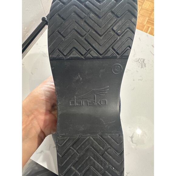 Dansko Women’s Professional Black Tooled Leather Clog, size 40, EUC - Picture 7 of 7